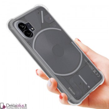 Silikoninis-Anti shock dėklas - permatomas  1.5 mm.(telefonams Nothing Phone (1)
